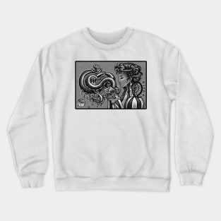 Tentacles In a Tea Cup - Black Outlined Version Crewneck Sweatshirt